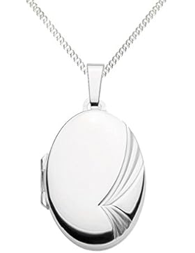 Medaillon Oval Amulett 925 Silber zum öffnen für Bildereinlage/ 2 Fotos - von Haus der Herzen®
