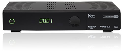 NEXT YE-2000 FTA USB digitaler Satelliten-Receiver inkl. HDMI Kabel (HDTV, DVB-S2, HDMI, SCART, USB 2.0, S/PDIF, Full HD 1080p) [vorprogrammiert ASTRA, HOTBIRD, TÜRKSAT] – schwarz - 3