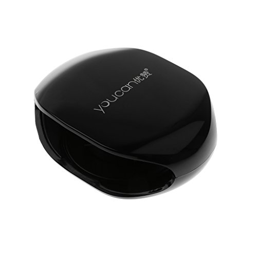 Preisvergleich Produktbild Dolity Silikon Kabel Winder Automatik Kopfhörer Aufbewahrungsbox Kopfhörerkabel USB-Kabel Kabel Organizer - Schwarz