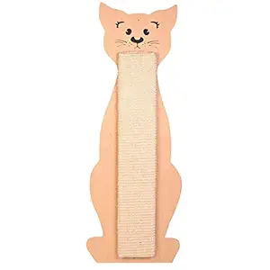 Trixie: - Cat Shaped Cat Scratching Board | Offer Your Kitty The Possibility to Play & Act Out Their Natural Scratching Habit, Without Damaging The Furniture | Supports Claw Care - 58 x 21 cm