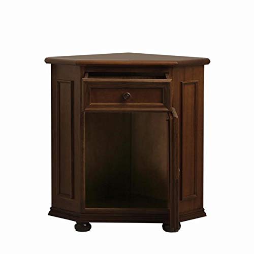 Preisvergleich Produktbild Albero Möbel Eckkommode Verona nussbaum antik gebeizt