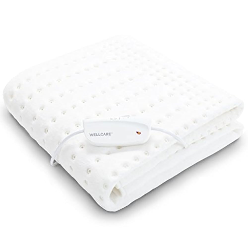 WellCare Heizdecke Heizmatte Wärmeunterbett Kuschelvlies Weiß 150x80 cm 79501.01