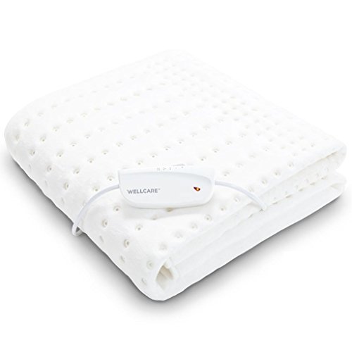 WellCare Heizdecke Heizmatte Wärmeunterbett Kuschelvlies Weiß 150x80 cm 79501.01