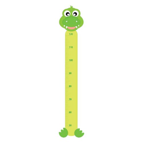 Supertogether Crocodile Childrens Growth Height Chart Bedroom Wall Sticker
