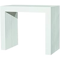 Fashion Commerce FC669 Consolle Allungabile, Legno Nobilitato, Bianco, 90x45x75 cm