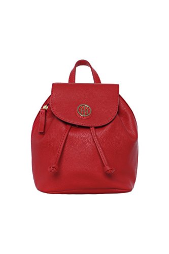 Preisvergleich Produktbild Tommy Hilfiger Mini Rucksack, TH Signature Mini Backpack, Rot