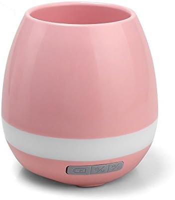 Music Flower Pot Smart Touch Multifunctional Plant Pot with Piano and Nightlighting Function (pink)