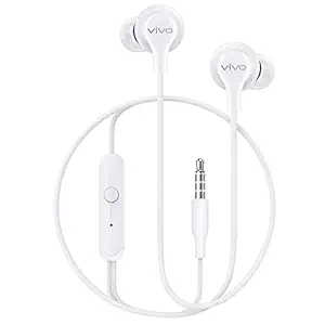 vivo Color Wired in Ear Earphones with Mic and 3.5mm Jack (White)