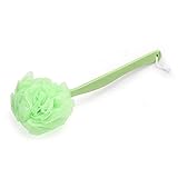 Bath Shower Body Back Clean Brush Long Plastic Handled Mesh Sponge