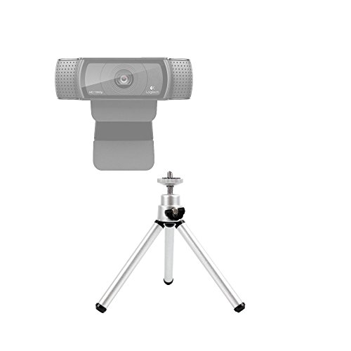 DURAGADGET Mini trépied en Aluminium léger pour Logitech HD Pro C920, C922 Pro Stream Webcam Full HD 1080p & C170, PAPALOOK PA452 Pro - inclinable
