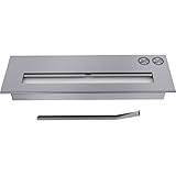 Brenndauer: ca. 3- 5 Stunden Ethanol brenner (L) mit sicherem Brennsystem, Edelstahl, 1,5 Liter, TÜV geprüft,