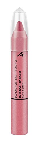 Manhattan Intense Lip Balm Soft & Shiny, Lippenstift und Plfege, Farbe 400 Sparkling Rose, 1er Pack (1 x 3 g)