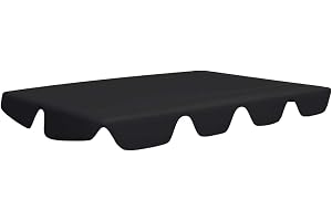 vidaXL Reservtak för hammock svart 188/168x145/110 cm