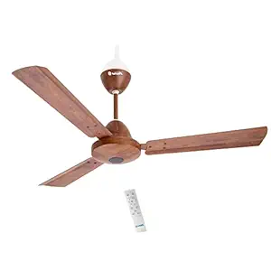 Sinox Edge Energy Saving 1200 MM Ceiling Fan with Remote Control and BLDC Motor, 48'' (WOODEN LIGHT ANTI DUST)