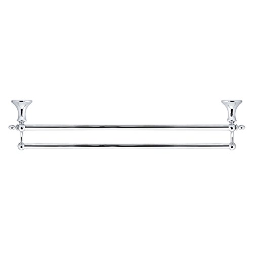 modona 61 cm (61 cm) Doppel-Handtuchstange – Chrom poliert – Antica Serie – 5 Jahr Vorteil - 5
