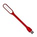 Produktbild RENNICOCO Mini USB LED Licht Tragbare Flexible LED Lampe für PC Laptop Notebook Computer Tastatur Leselampe rot rot 170 * 18.5 * 9 mm