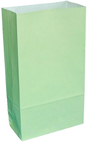 30 PAPER PARTY BAGS - LIME GREEN