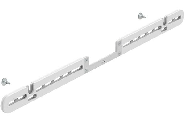 ynVISION.DESIGN Soundbar Wall Mount Bracket compatible with Sonos Arc Ultra and Arc - Includes All Hardware and Anchors for Drywall/Hard Surface- Vibration-Reducing Foam Pads - Flat Wall Mount - White