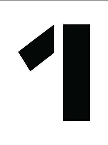 National Marker Corp. PMC8-1 Stencil, Number 1, 8 Inch