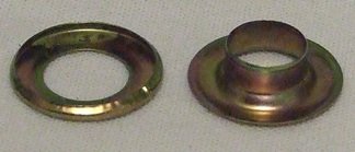 50 Ösen 10mm Messing, Messingösen