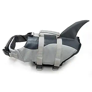 Dog Life Jacket Pet Shark Swimsuit Vest Pet ty Wear Dog Swimsuit Preserver for Water ty Device at The Pool, Beach, Boating