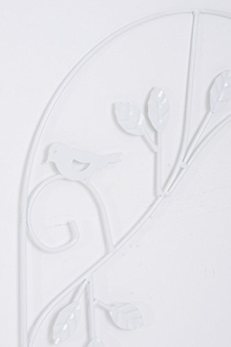 CLP massives Pflanzen Rankgitter BIRD aus Metall, Größe ca. 120 x 40 cm, FARBWAHL weiß - 4