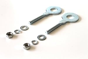 STREETPARTS24 2x Kettenspanner passend für Hercules Prima, Zündapp, Kreidler, Puch Maxi, Simson S50 S51 S70 Schwalbe – M6 Gewinde, 12mm Lochdurchmesser – Universal Kettenspanner Set passend für Mofa, Mokick & Moped