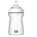 Chicco Natural Feeling Polypropylene 330ml Feeding Bottle + Silicone Teat, Elongated Tip, Fast Flow, for Age 6 Months +