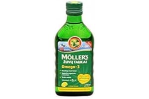 MÖLLER'S Moller's Fish Oil OMEGA-3 - LEMON Flavour- Baby Children Adults