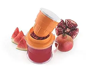 Chalowkart Easy Plastic Pomegranate (Anar) Seed Extractor, Cutter with Oranges Juicer