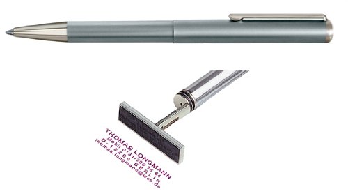 Preisvergleich Produktbild Heri Stempelkugelschreiber Classic silber