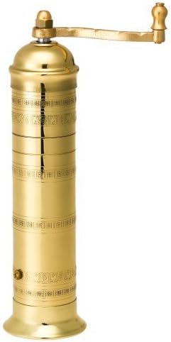 Pepper Mill Imports Atlas Pepper Mill, Brass, 10" by Pepper Mill Imports, Inc.