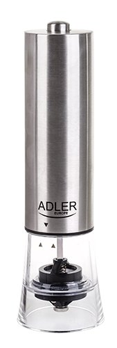 Elektrische Pfeffermühle Adler AD4433 aus Edelstahl, Keramik-Mahlwerk, inkl. 4x AA-Batterien - 2
