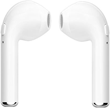 Mini Bluetooth Earphones - Stereo In Ear Earbud Headphones Headset Bluetooth 4.1 Mini Wireless Earphones Magnetic Earbuds, Handsfree with Mic, Earpiece for Apple airpods iPhone 7/ 7 plus/ 6/ 6s plus ,HTC ,Sony and Android Devices - (PORTABLE CHARGING CASE) White
