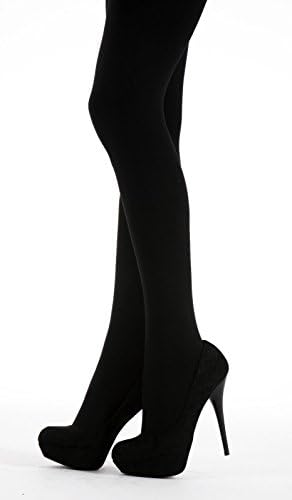 A1A AVENUEA1A AVENUE Ladies Women's Winter Warming Fleece Lined Thick Thermal Full Foot Tights S-XL (Small)