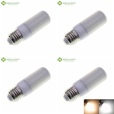 High Quality Bulbs, E14 G9 GU10 B22 E26 E26/E27 LED Corn Lights Recessed Retrofit 72 SMD 5630 1200-1500 lm Warm White Cold White 300-3500K 6500-7500K K For Home &amp; kitchen ( Connector : E26/E27 , Light Source Color : Cold White )