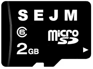 SEJM 2GB Micro SD Memory Card with Adapter