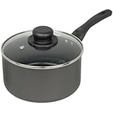Sapphire collection P046 Sapphire Collection 20cm Non Stick Sauce Pan, Black