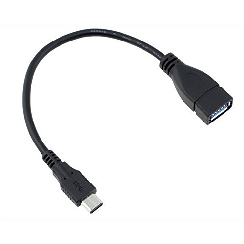 BlueBeach® Typ C 3.1 USB OTG Kabel – USB 3.1 Typ-C-Stecker an USB 3.0 Female OTG Host-Kabel für Typ C OTG aktiviert Geräte in schwarz - 3