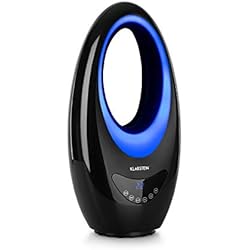 KLARSTEIN Sahara Storm radiateur soufflant, Ventilateur sans pales, élément Chauffant en céramique, Puissance: 1000/2000 W, de 16 à 40°C, Oscillation avec Rotation 60°, minuterie jusqu'à 12h, Noir