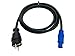 Produktbild NWP Netzkabel 3m powerCON 20A auf 230V Schuko Stecker - 3x2,5mm² - Gummischlauchleitung - NAC3FCA Power-In (blau)