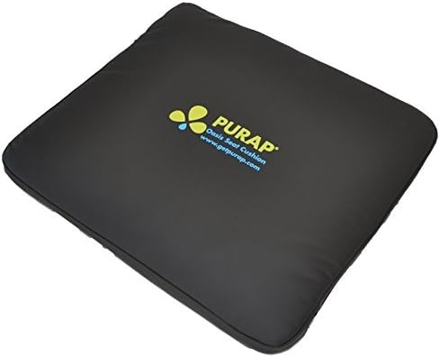 OASIS 3D-flotation seat cushion for sitting comfort and proper posture. Fits office and household chairs, and car, truck and RV seats (Black) by PURAP