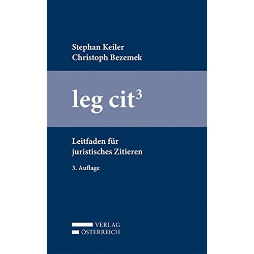 [PDF] leg cit³: Leitfaden für juristisches Zitieren KOSTENLOS DOWNLOAD