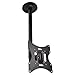 Price comparison product image AUNA LCD542A LCD TV Ceiling Mount Bracket (17-37", 30kg Load Capacity, Swiveling/Tilting Mounting Bracket) Black