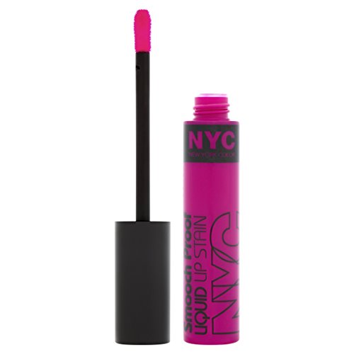 NYC Smooch Proof Liquid Lip Stain, Unforgettable Fuchsia