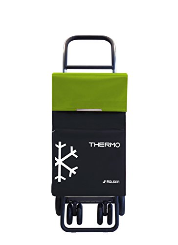 Rolser Carro Termo MF 42, Poliester y Aluminio, Negro/Lima, 34X41X106.5 cm
