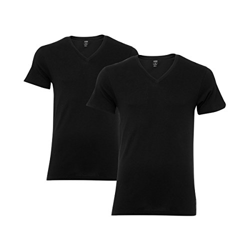 2er Pack Levi's® Herren Basic V-NECK T-Shirts V-Ausschnitt in Geschenkbox (XL - 2er Pack, BLACK) 2er Pack Levi's® Herren Basic V-NECK T-Shirts V-Ausschnitt in Geschenkbox (XL - 2er Pack, BLACK)