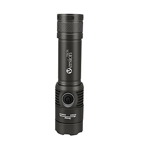 Taschenlampe VersionTech Einstellbare LED Handlampe, 18650 Akku, 1000 Lumen, 200m Effektiv Licht Reichweite, Wiederaufladbar Tragbar, Optimal für Haushalt, Camping, Angeln, Garage, Notfall, Stromausfall, Outdoor - 3