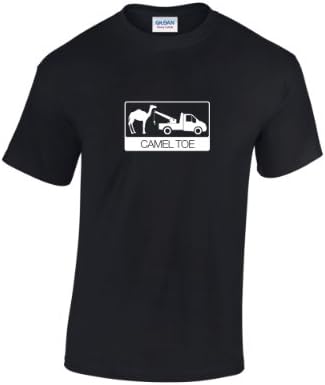 RinsedCamel Toe Mens Adult Humour T-Shirt (Black Large)