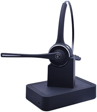 Wireless Bluetooth Headphones Headset Multipoint Noise Cancelling Over the Head with Flexible Boom Microphone Charging Dock Hands Free Calling for Work Truck Drivers for IOS Android Phones (M9A)